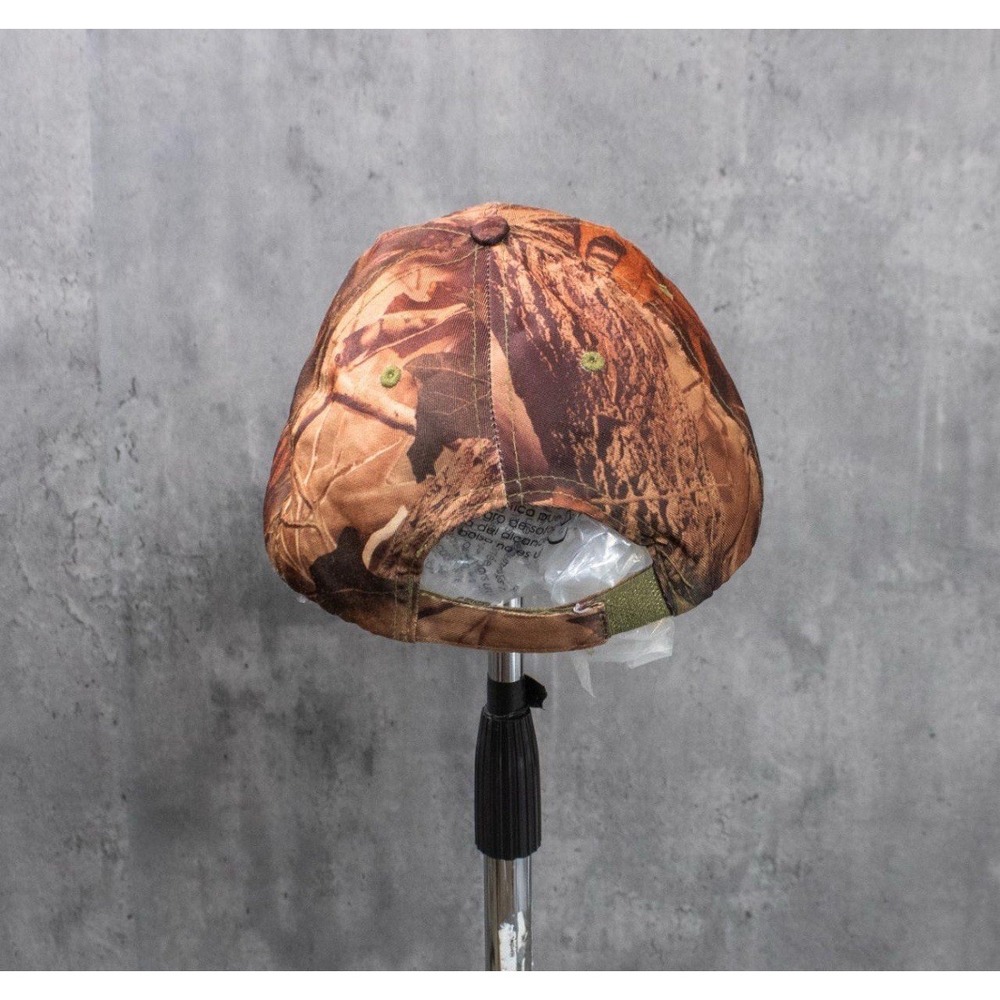 Vintage Y2K 2000's 00's Burnt Fall Real Tree Camo 6 Pannel Hat - Picture 4 of 5